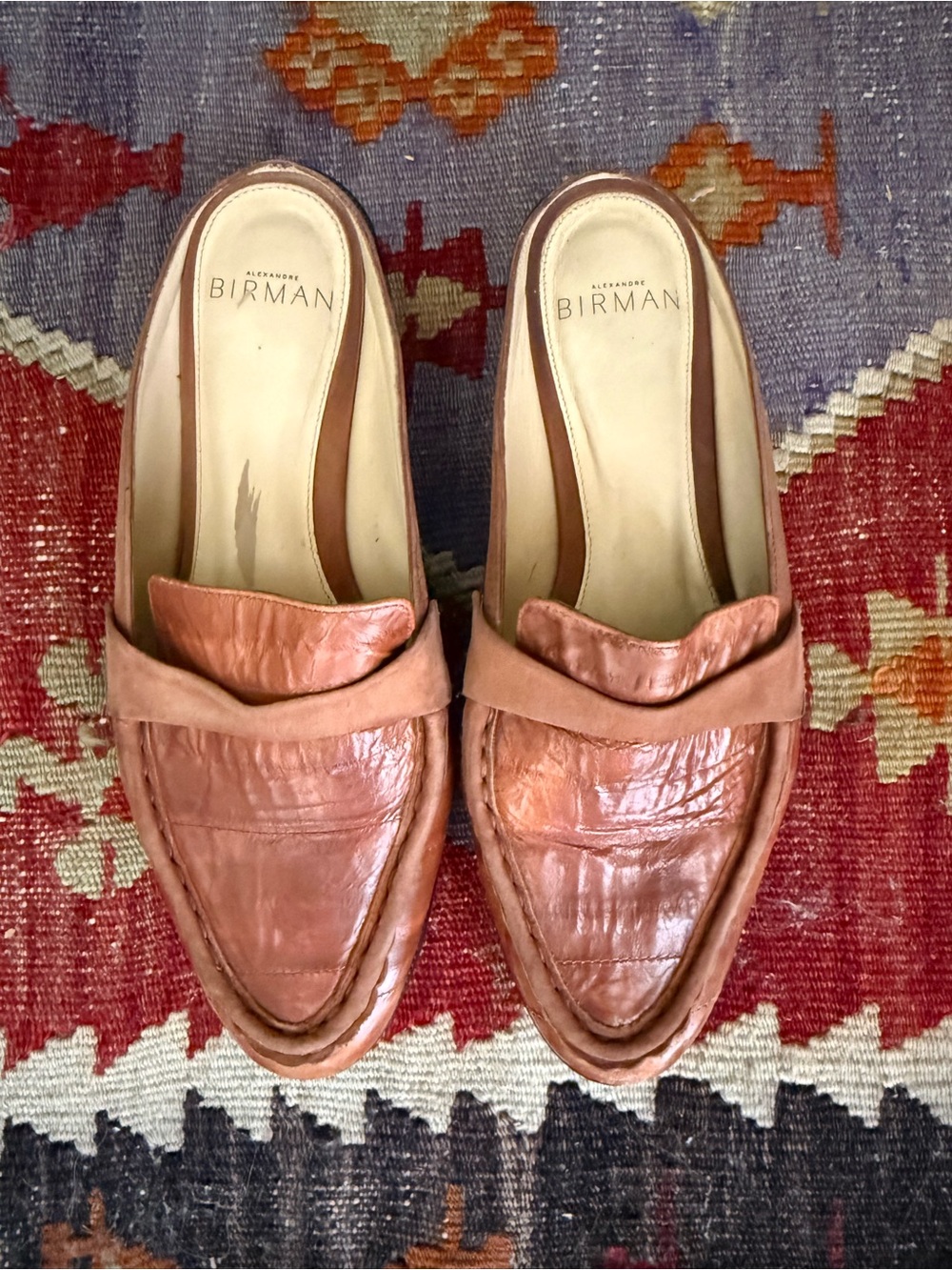 Alexandre Birman Brown Leather Mule - Size 5